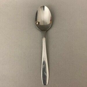 Wallace Falling Leaves Spoon Stainless Steel Flatware 6 3/4"
